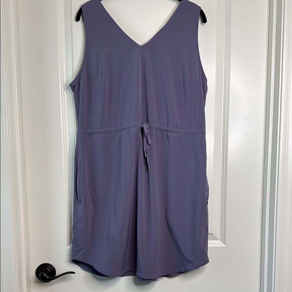 Eddie Bauer Departure Easy Sleeveless Tank Dress With Tie Waist